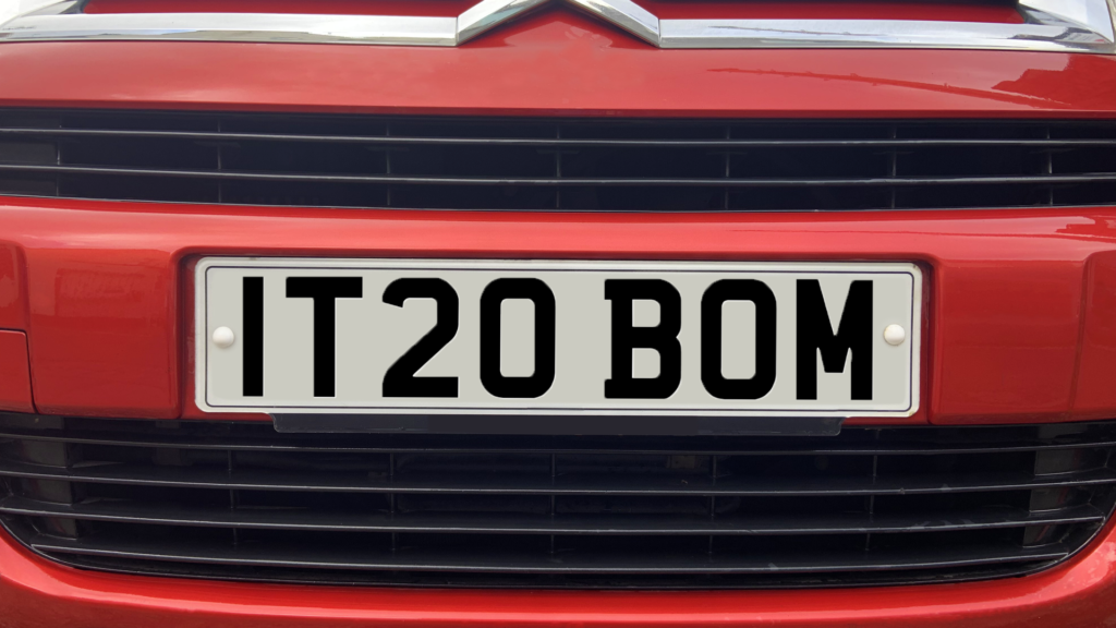 BOM Car Number Plate Background
